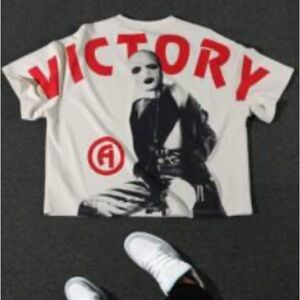 Victory Graphic Tee - Red and White